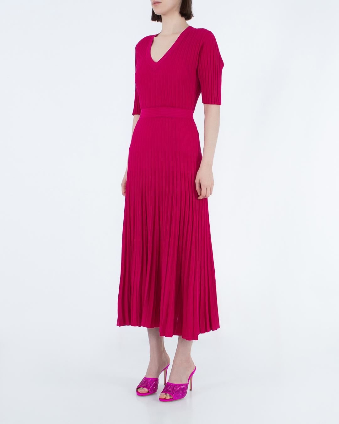 платье P.A.R.O.S.H. D550752-CASSANDRA розовый m, размер m - фото 3