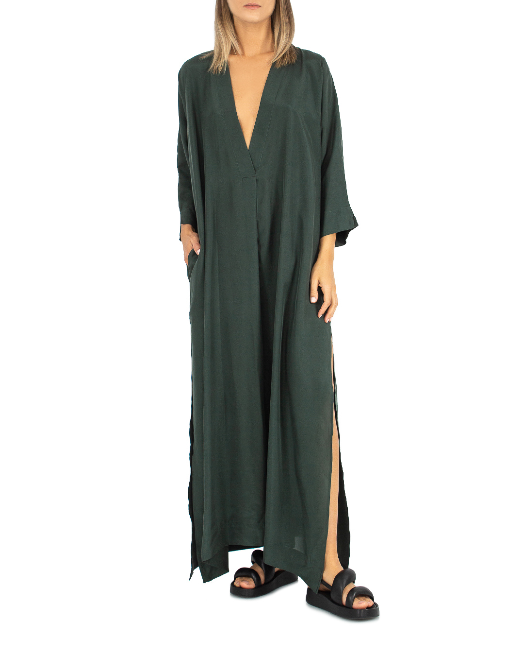 платье P.A.R.O.S.H. D700539-SUNNY23 зеленый l, размер l - фото 2