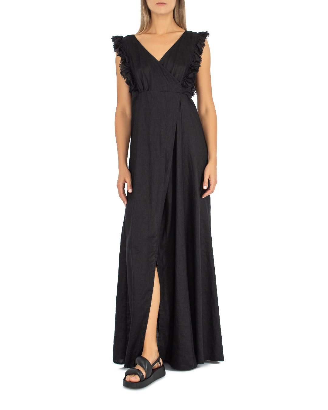платье P.A.R.O.S.H. D721803-BEACH черный l, размер l - фото 2