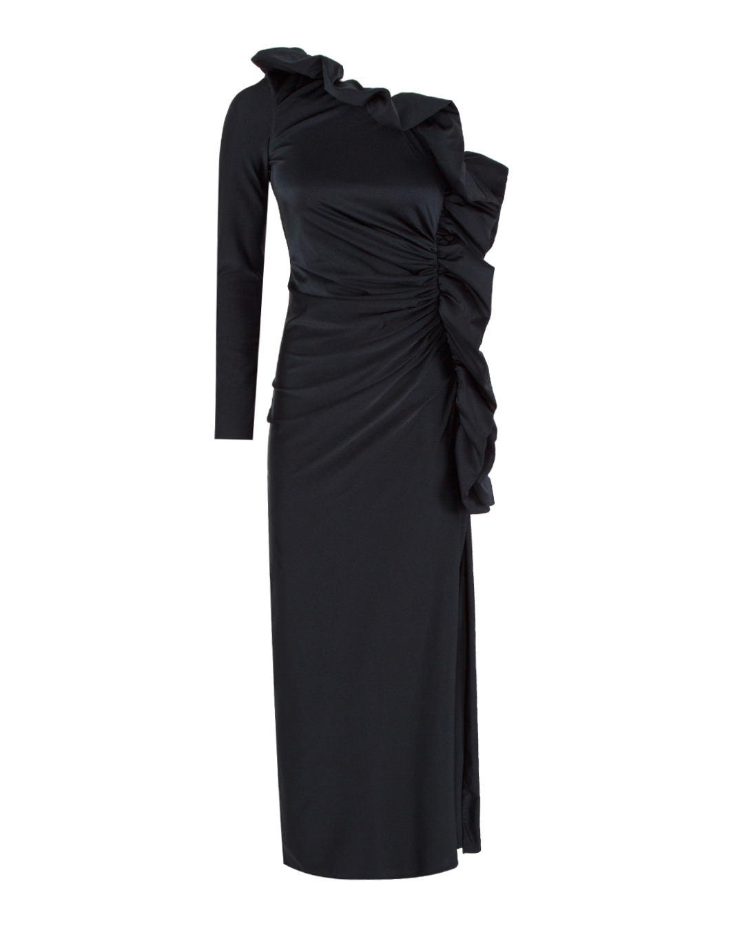 платье P.A.R.O.S.H. D721866-NEUTRAL черный l, размер l - фото 1