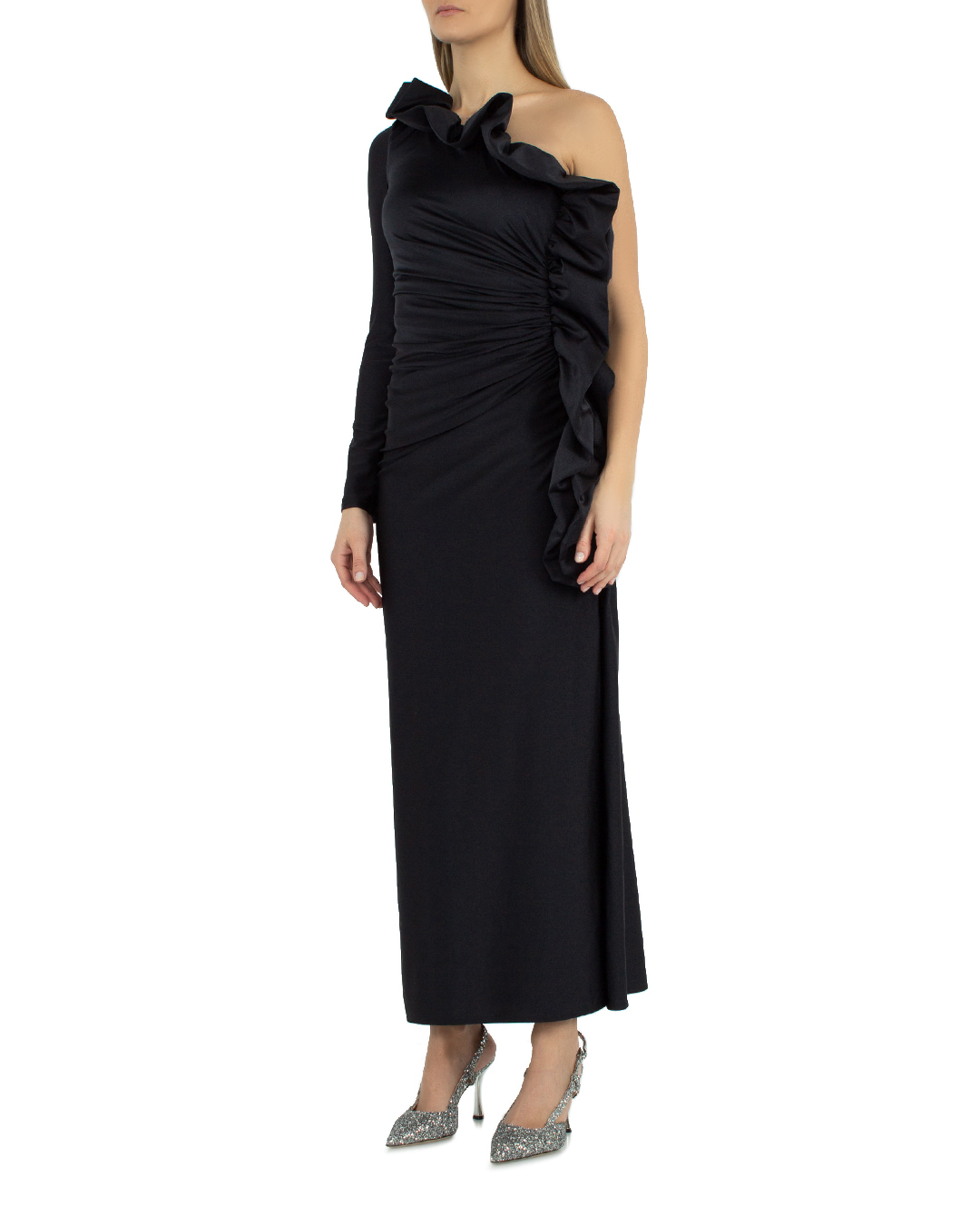 платье P.A.R.O.S.H. D721866-NEUTRAL черный l, размер l - фото 3