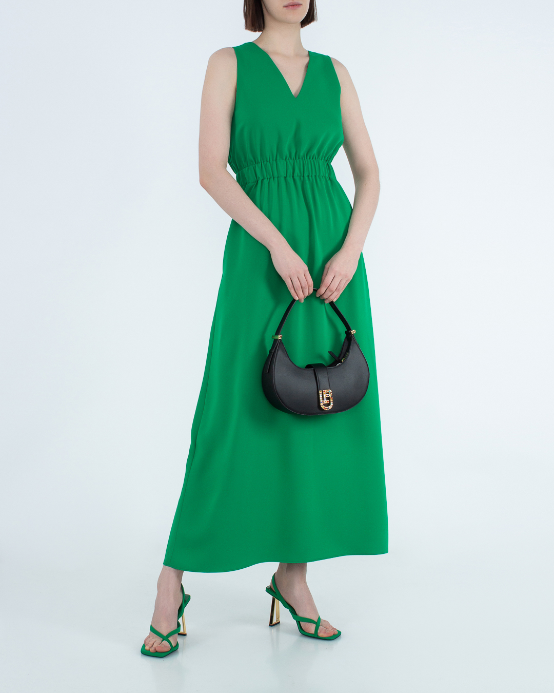 платье P.A.R.O.S.H. D725160-PANTY23 зеленый l, размер l - фото 2