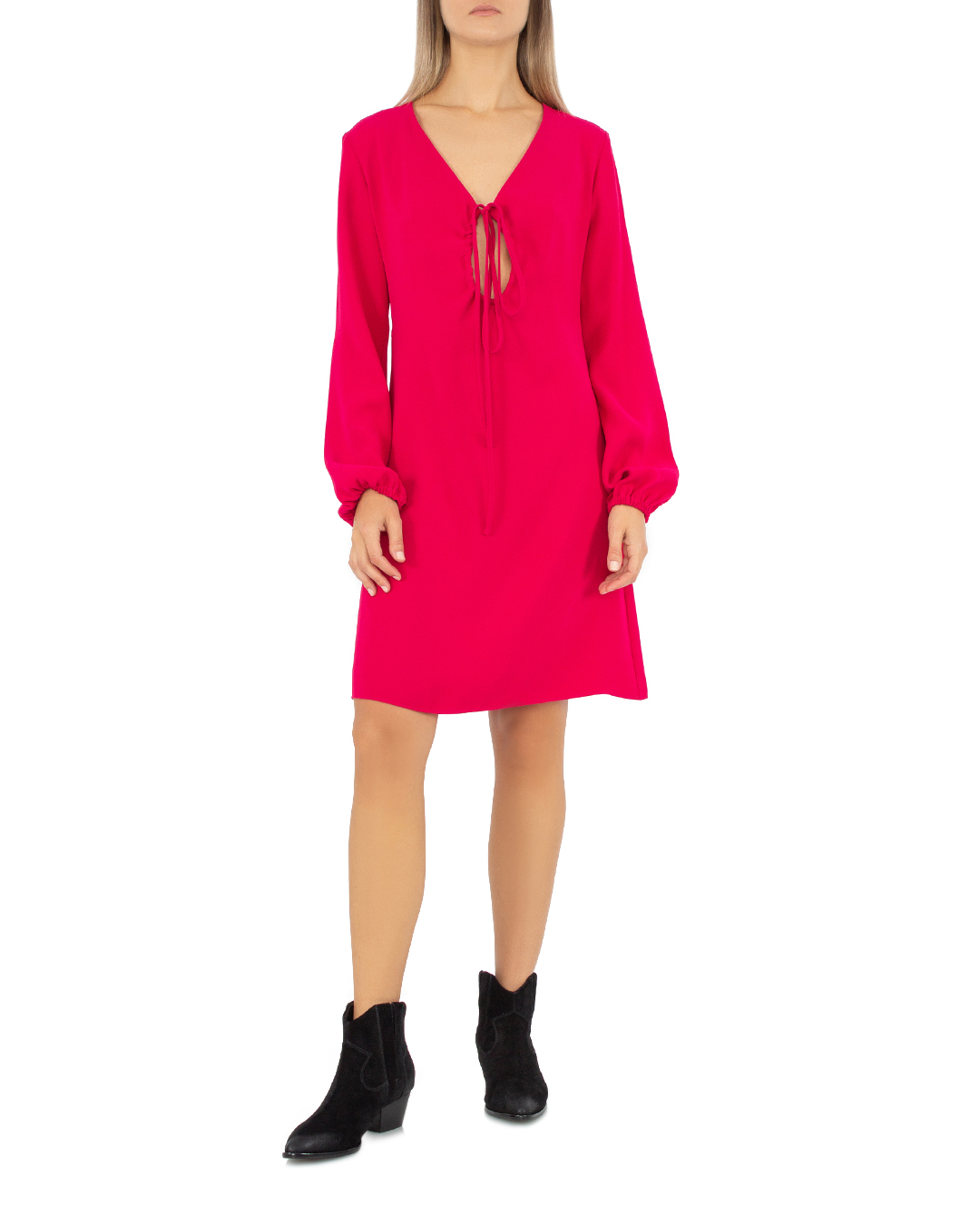 платье P.A.R.O.S.H. D725216-POKER розовый m, размер m - фото 2