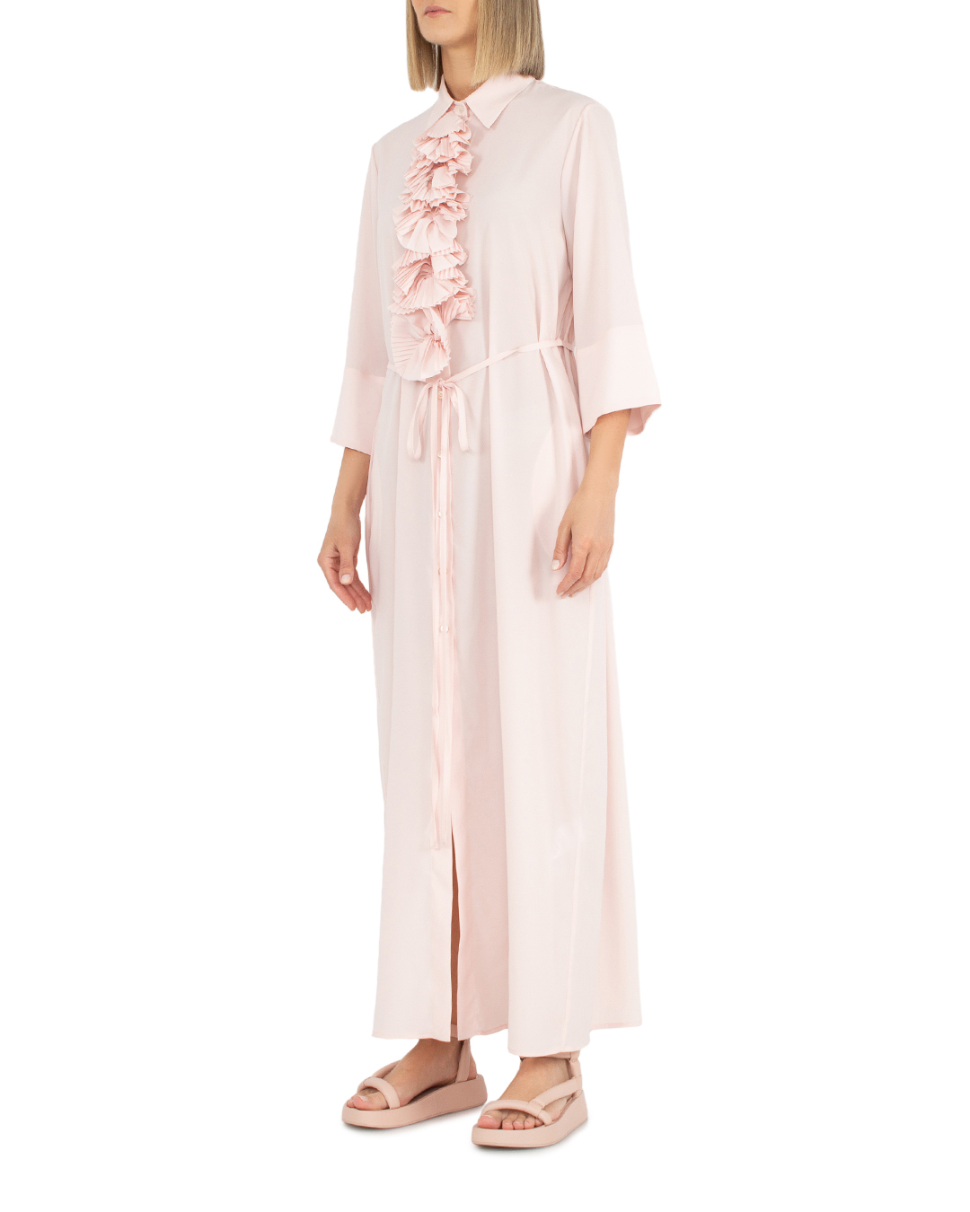 платье P.A.R.O.S.H. D725314-PALMER24 розовый l, размер l - фото 3