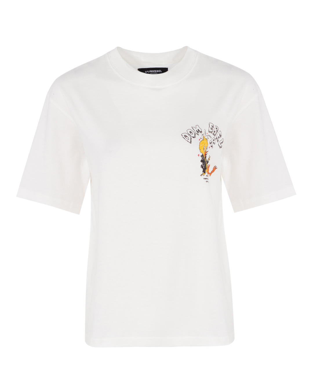 хлопковая футболка Dom Rebel EMPTY.WOMAN белый+принт m, размер m, цвет белый+принт