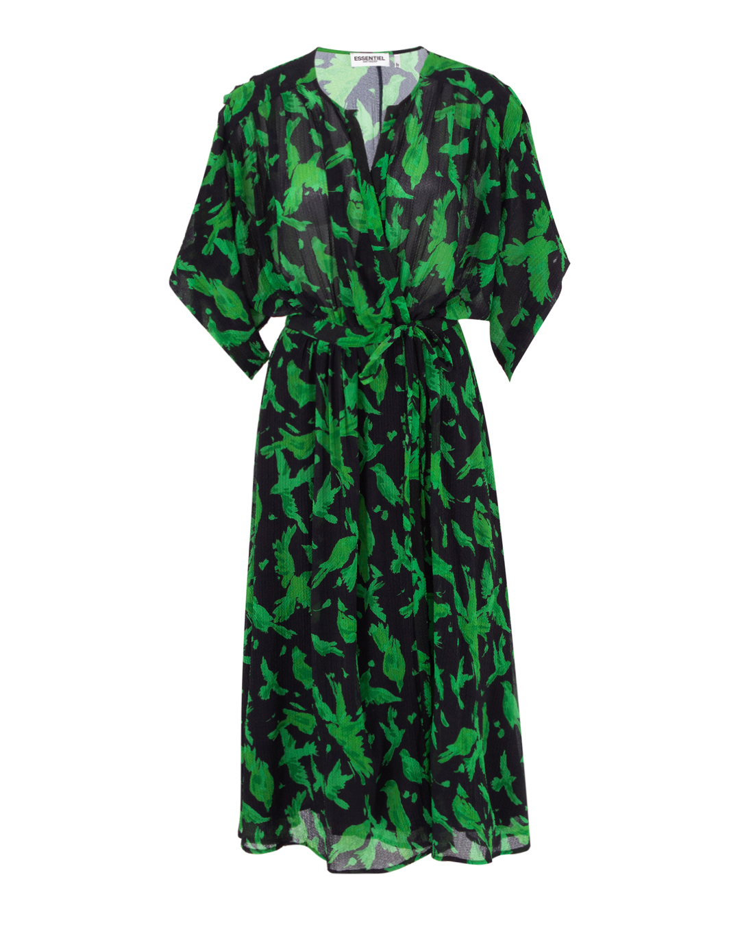 платье Essentiel EVRAY черный+зеленый m, размер m, цвет черный+зеленый EVRAY черный+зеленый m - фото 1