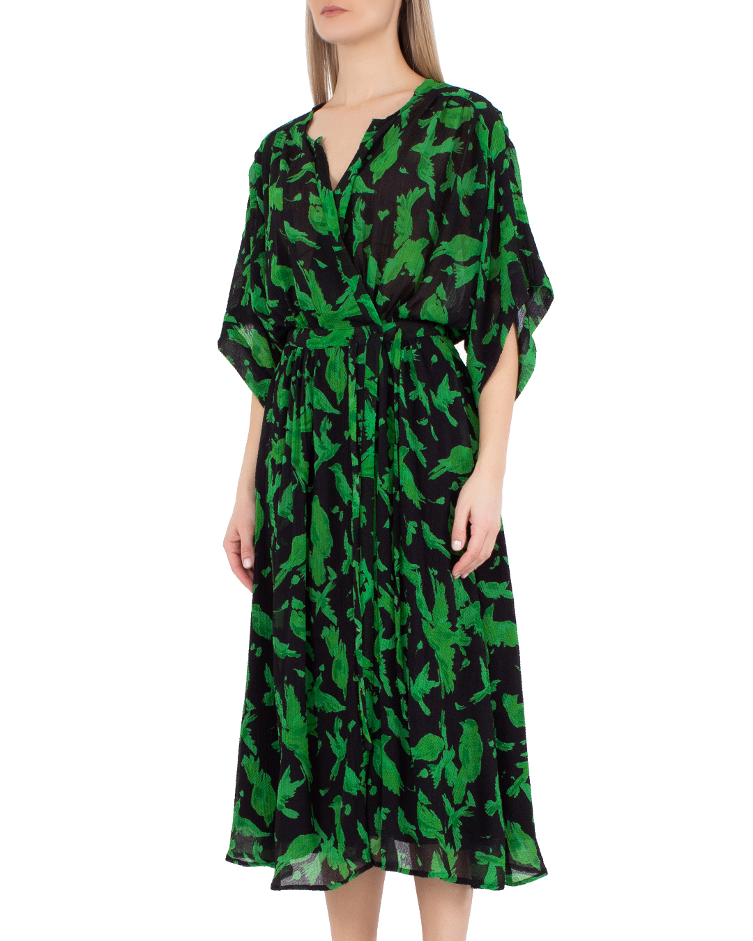 платье Essentiel EVRAY черный+зеленый m, размер m, цвет черный+зеленый EVRAY черный+зеленый m - фото 3