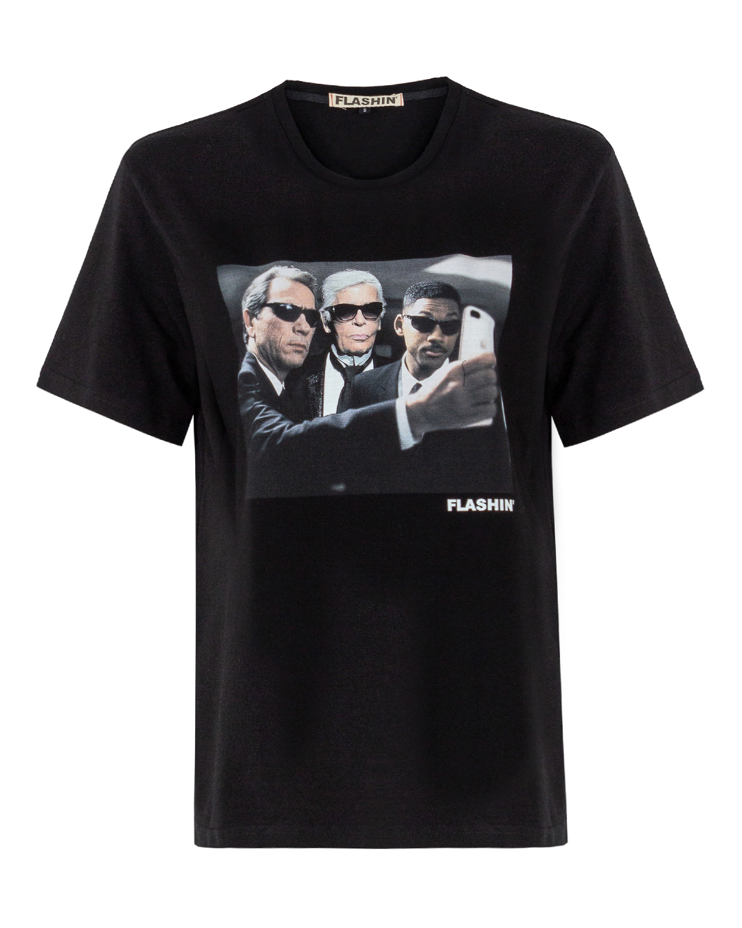 футболка FLASHIN FA20TC-K черный+принт l, размер l, цвет черный+принт FA20TC-K черный+принт l - фото 1