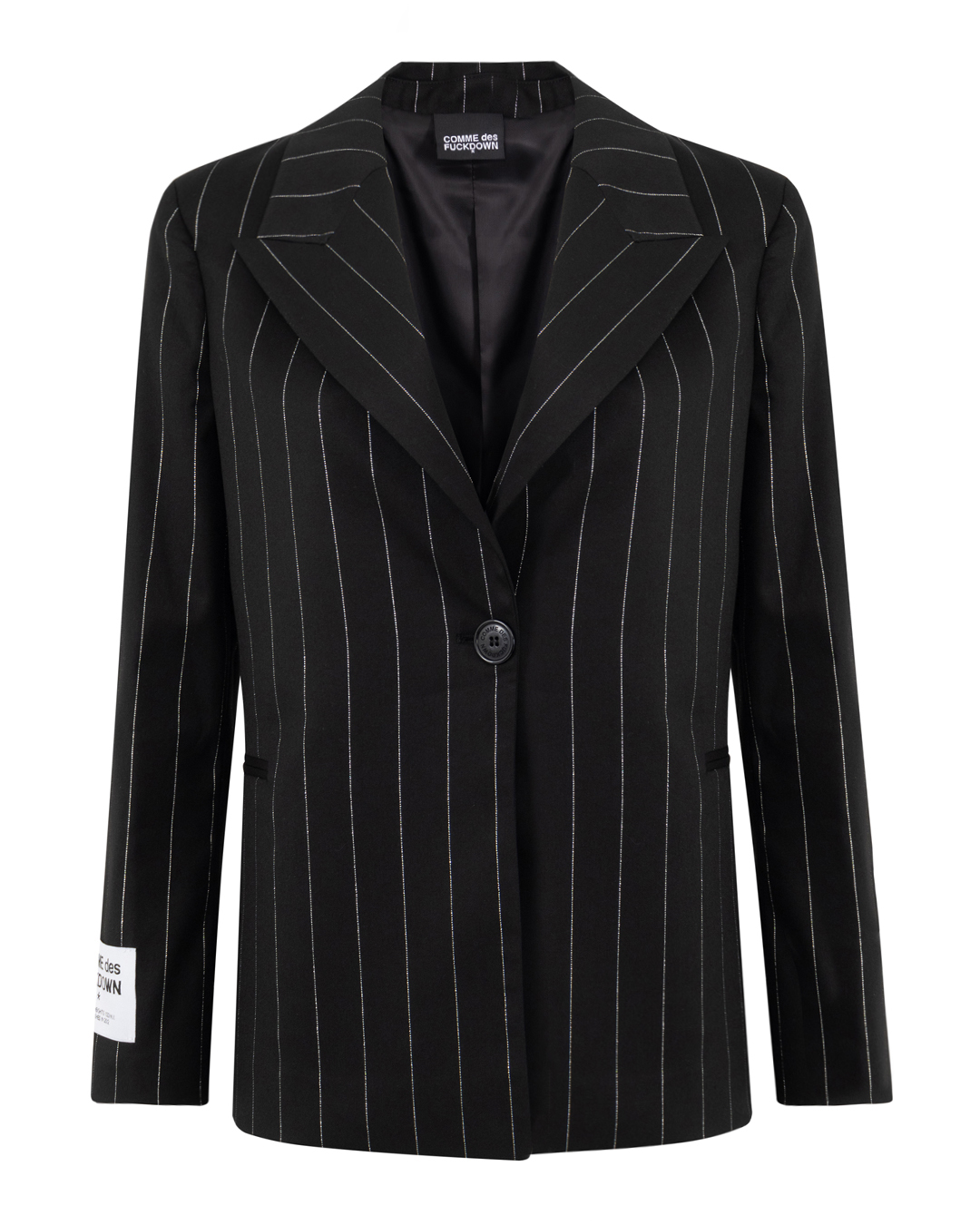 COMME des FUCKDOWN в тонкую вертикальную полоску артикул FDW4CFABW01153 марки COMME des FUCKDOWN купить за 58800 руб.
