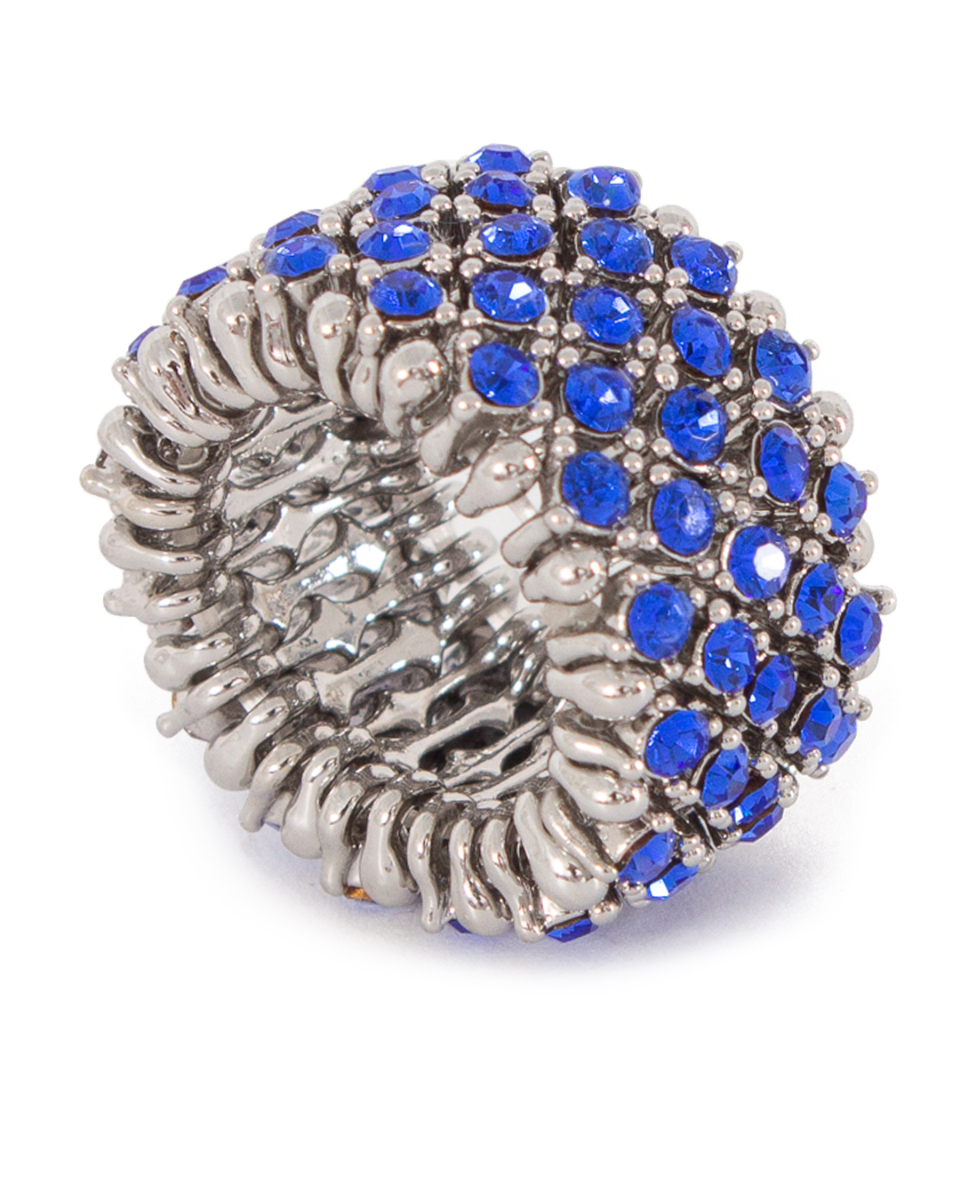 кольцо Marina Fossati GIADA.24 серебряный+синий UNI, размер UNI, цвет серебряный+синий GIADA.24 серебряный+синий UNI - фото 1