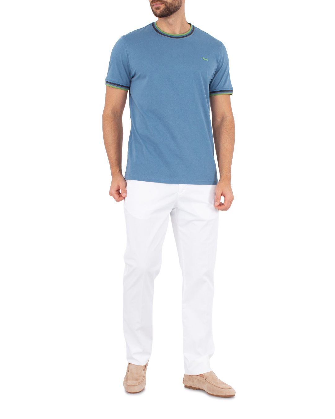 футболка Harmont & Blaine IRL188 голубой 3xl, размер 3xl - фото 2
