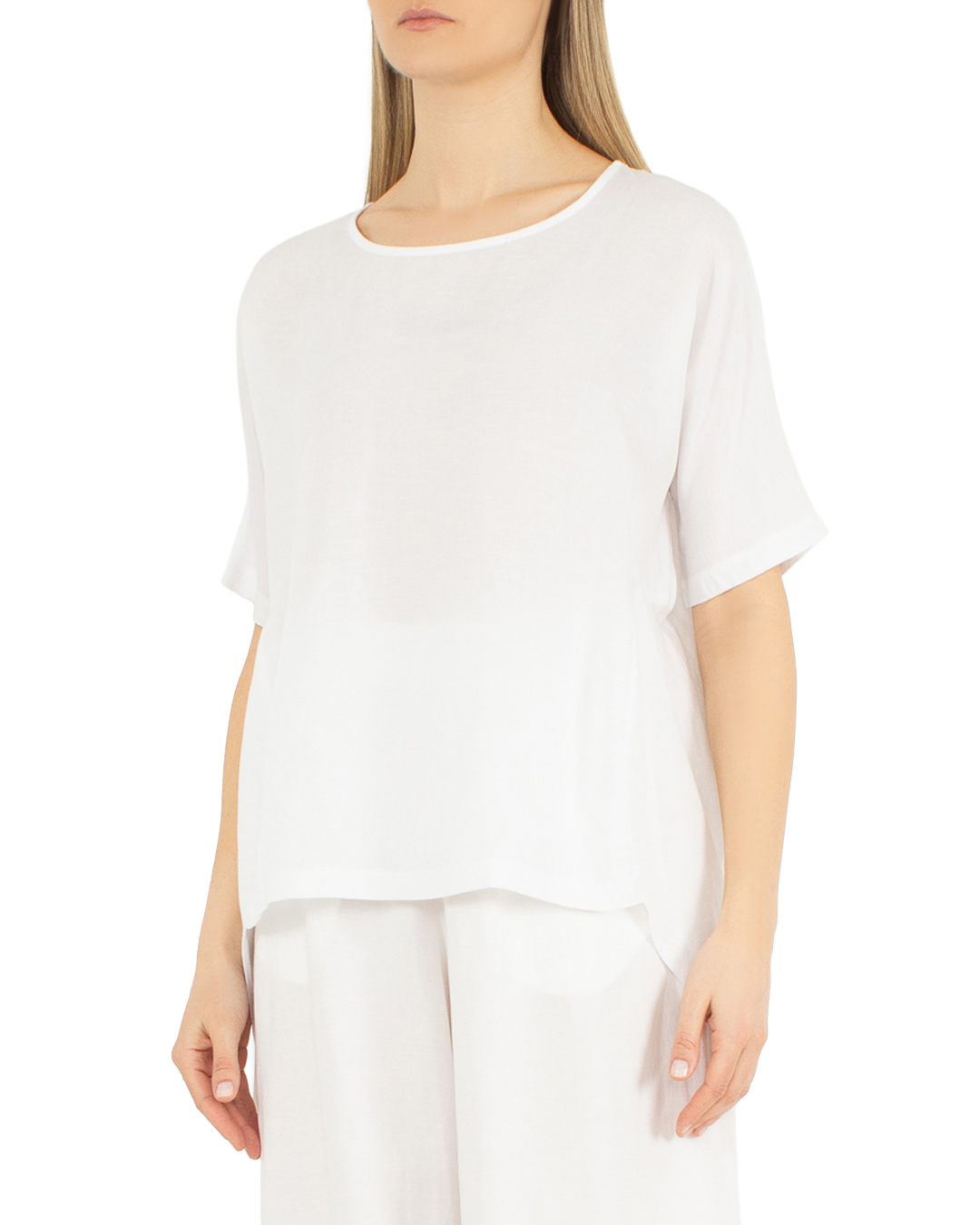 блуза J.M design JM-MA15 белый 2xs, размер 2xs - фото 3