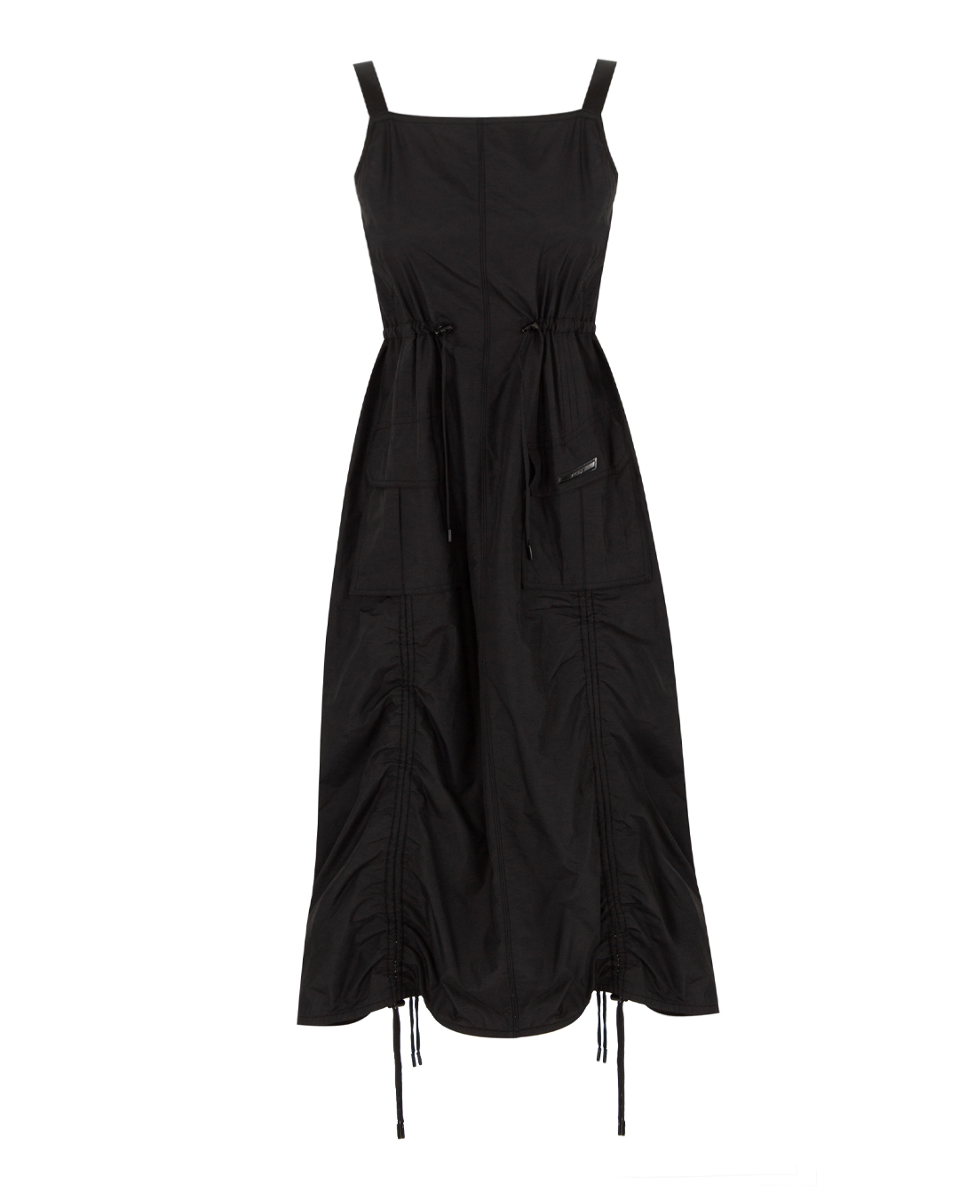 платье из нейлона Juun.J кукла модель шарнирная ксения модный показ в черном платье