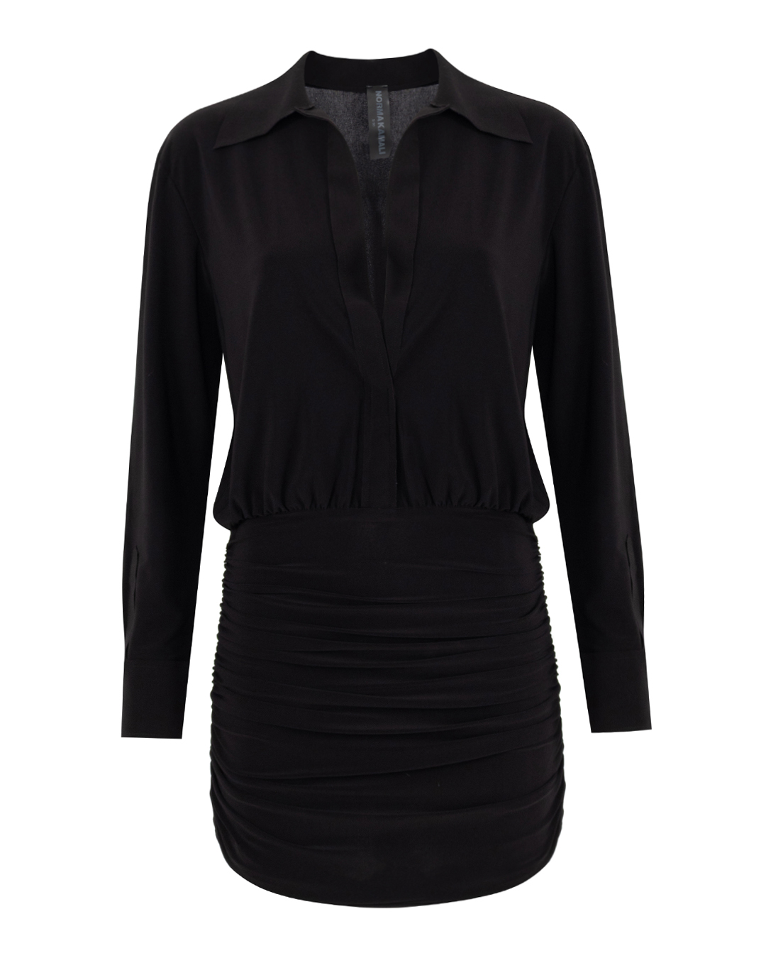 NORMA KAMALI с драпировкой на юбке артикул KK3223PL764001 марки NORMA KAMALI купить за 39600 руб.