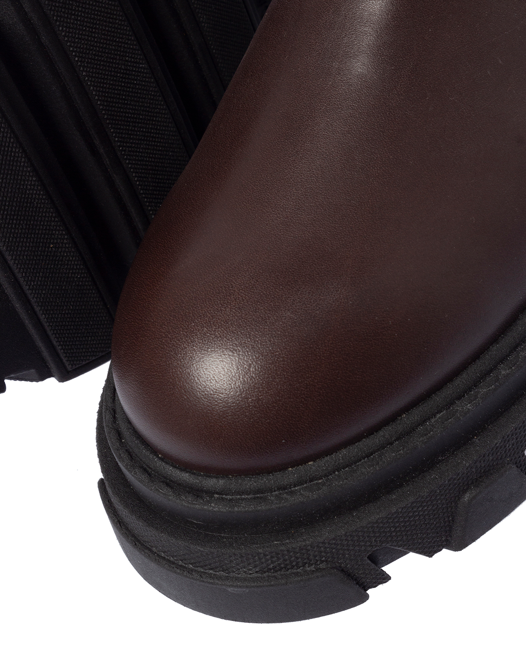 кожаные ботинки P.A.R.O.S.H. KOBASHOED060087 тем.коричневый 38, размер 38 - фото 3