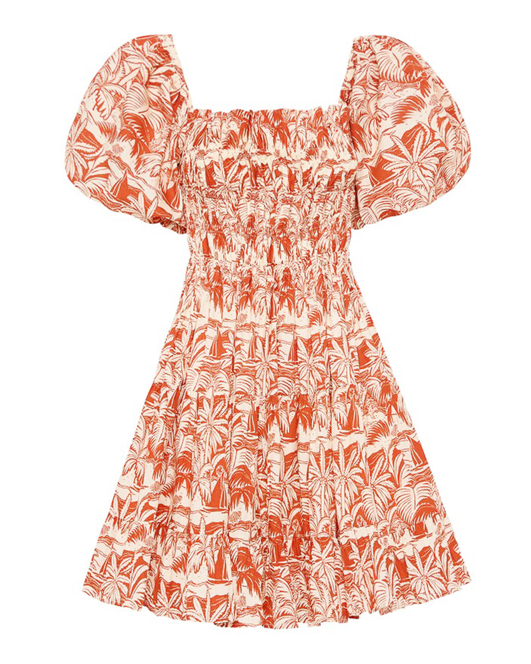 платье Palm Noosa KUB DRESS бежевый+оранжевый 6, размер 6, цвет бежевый+оранжевый