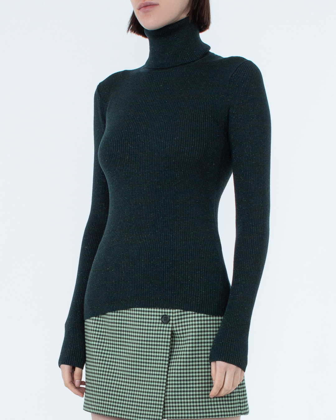 свитер P.A.R.O.S.H. LOULUXD512552X тем.зеленый m, размер m - фото 3