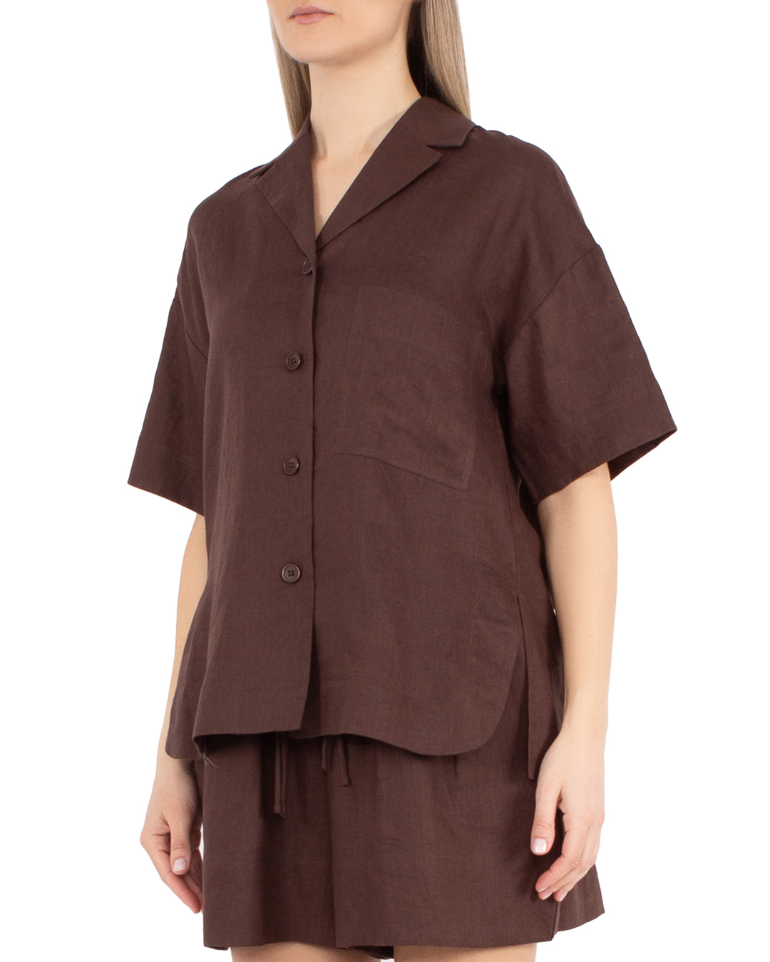 блуза MEIMEIJ M4EL01 коричневый 38, размер 38 - фото 3