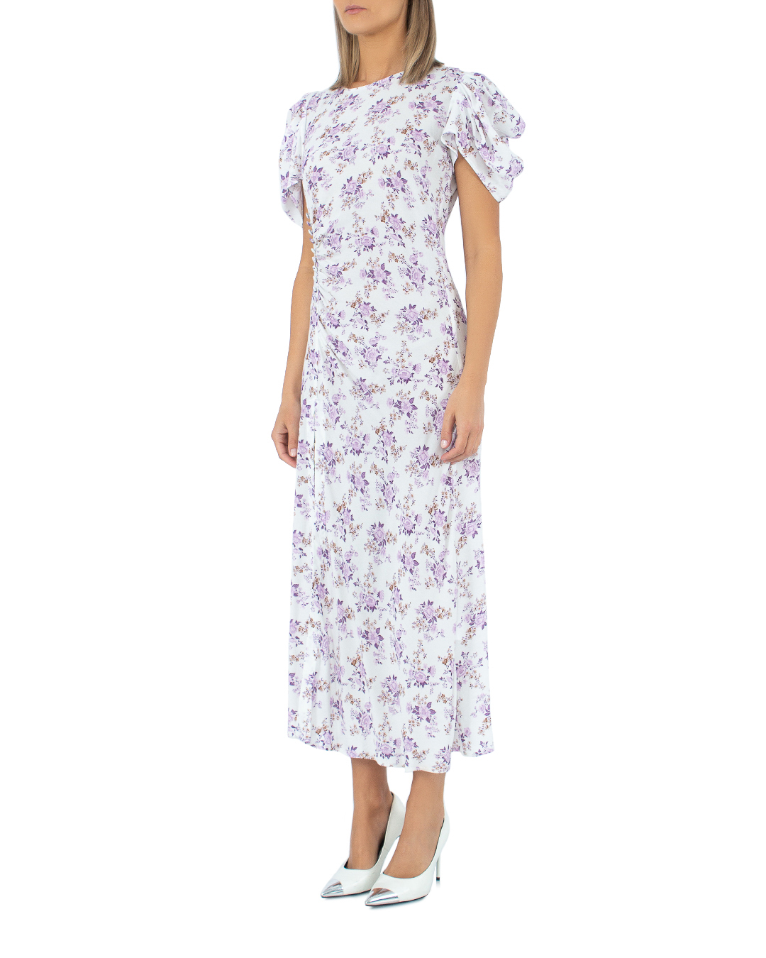 платье MAR DE MARGARITAS MGS3MDMW21KRISTEL белый+фиолетовый l, размер l, цвет белый+фиолетовый MGS3MDMW21KRISTEL белый+фиолетовый l - фото 3