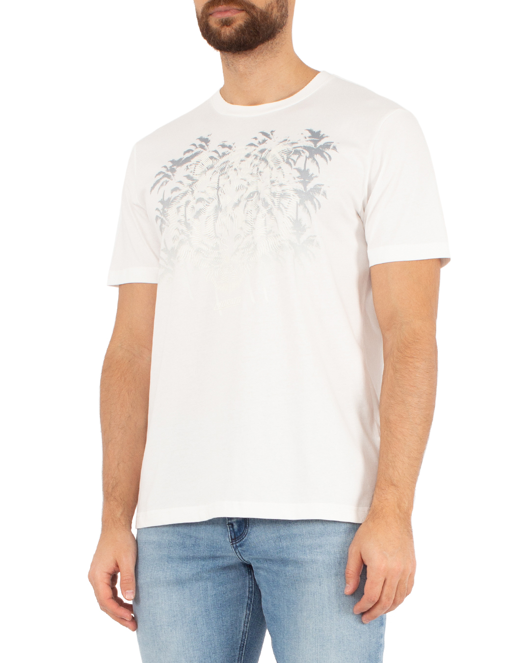 футболка Antony Morato MMKS02410-FA100144 белый+принт 2xl, размер 2xl, цвет белый+принт MMKS02410-FA100144 белый+принт 2xl - фото 3