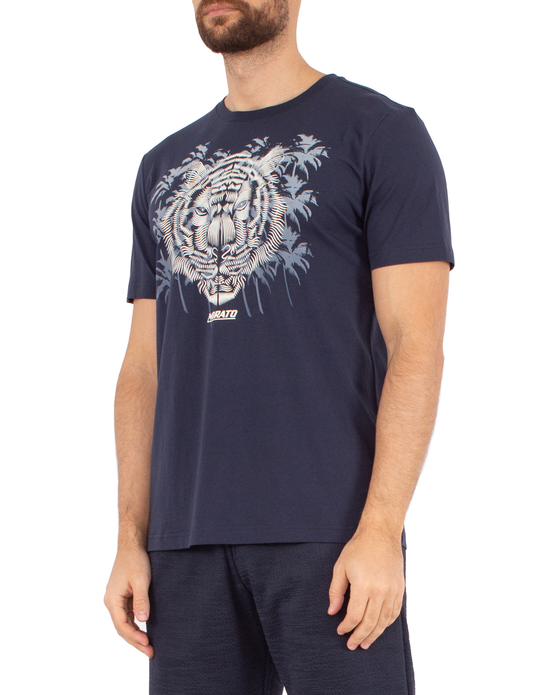 футболка Antony Morato MMKS02410-FA100144 тем.синий+принт 2xl, размер 2xl, цвет тем.синий+принт MMKS02410-FA100144 тем.синий+принт 2xl - фото 3