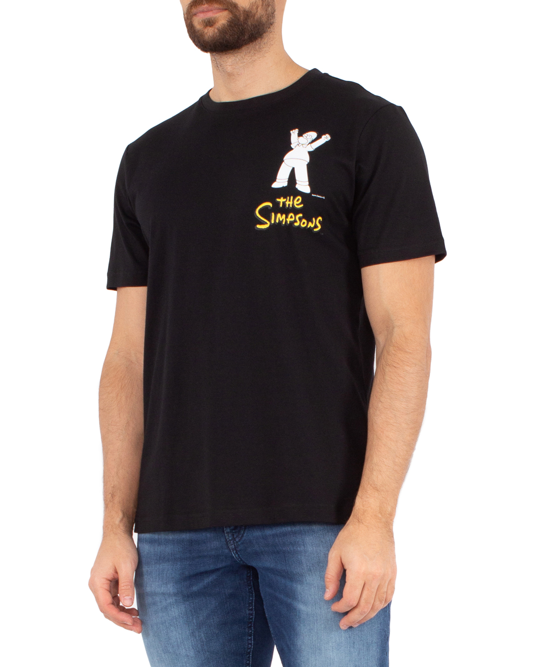 футболка Antony Morato MMKS02415-FA100240 черный+принт xl, размер xl, цвет черный+принт MMKS02415-FA100240 черный+принт xl - фото 3