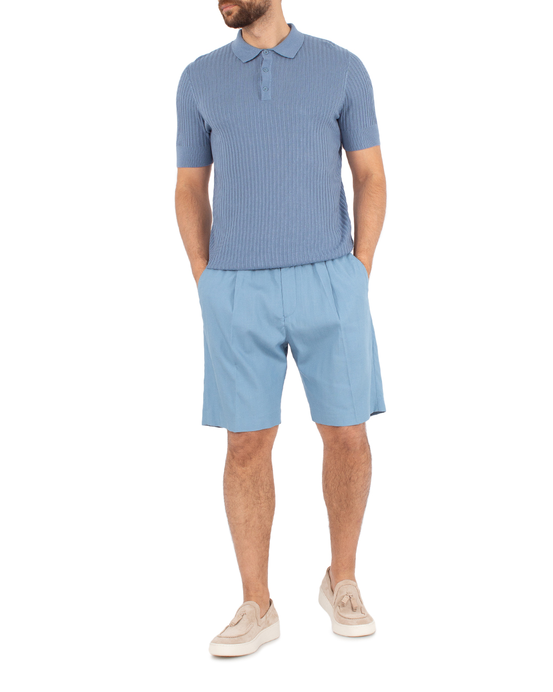 шорты Antony Morato MMSH00205-FA800162 голубой 46, размер 46 - фото 2