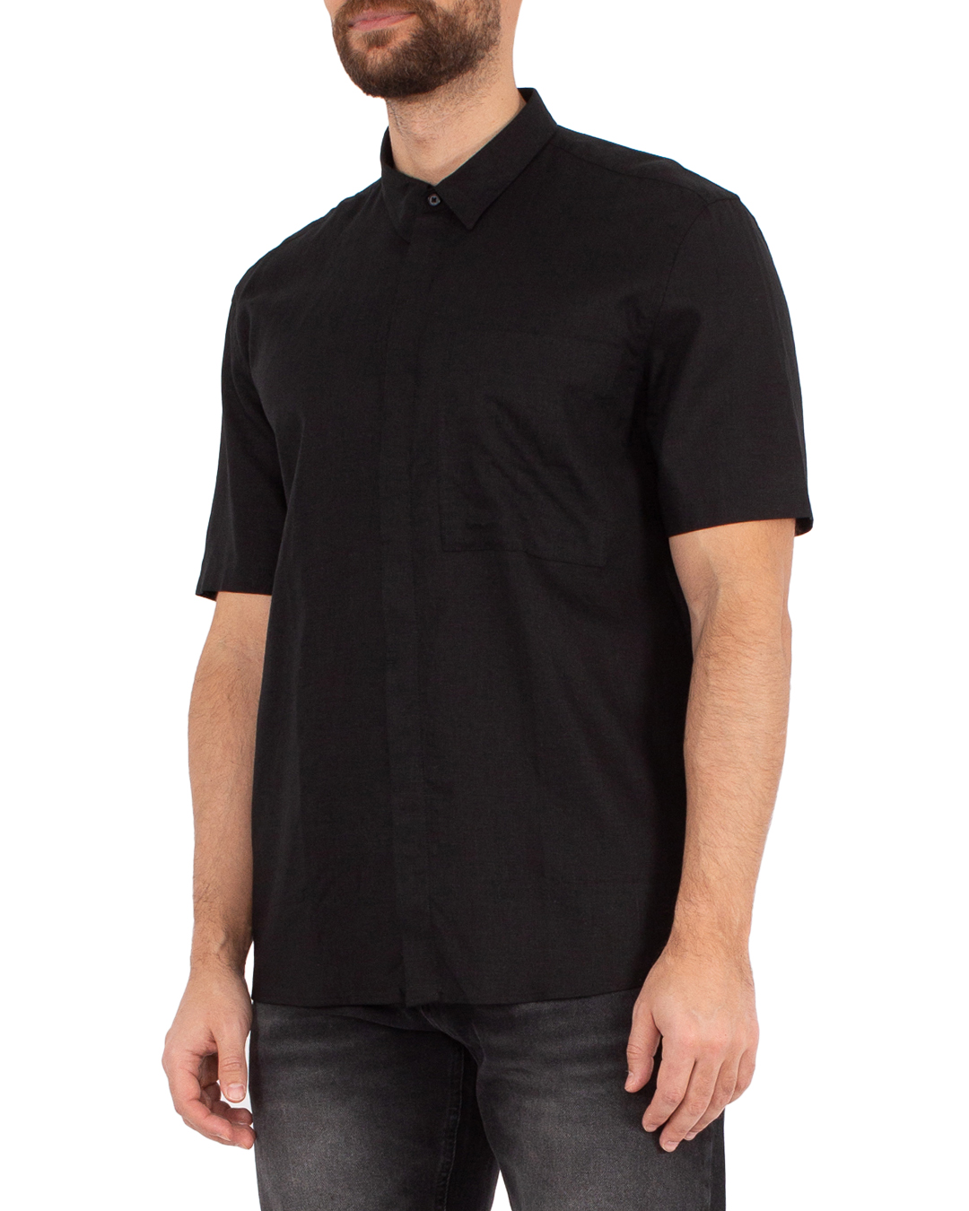 рубашка Antony Morato MMSS00184-FA400094 черный 54, размер 54 - фото 3