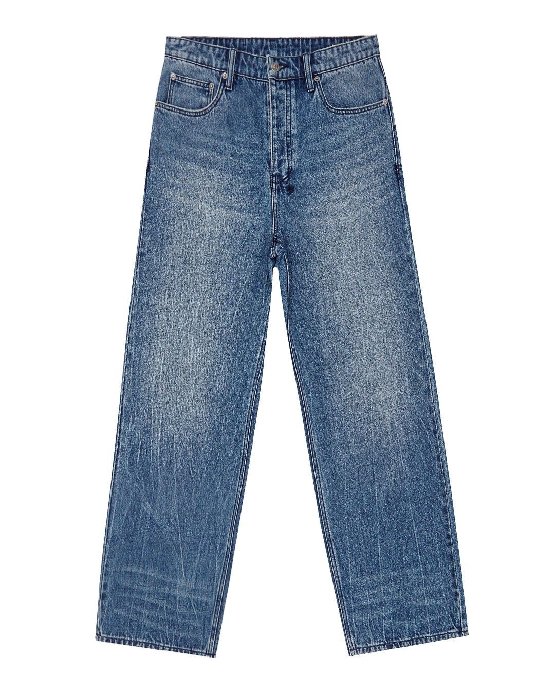 широкие джинсы KSUBI укороченный худи ksubi