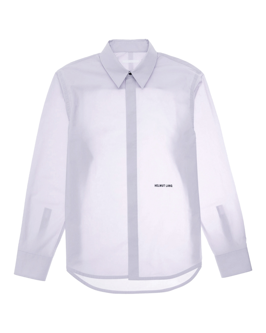 хлопковая рубашка HELMUT LANG N04HM507 сиреневый l, размер l
