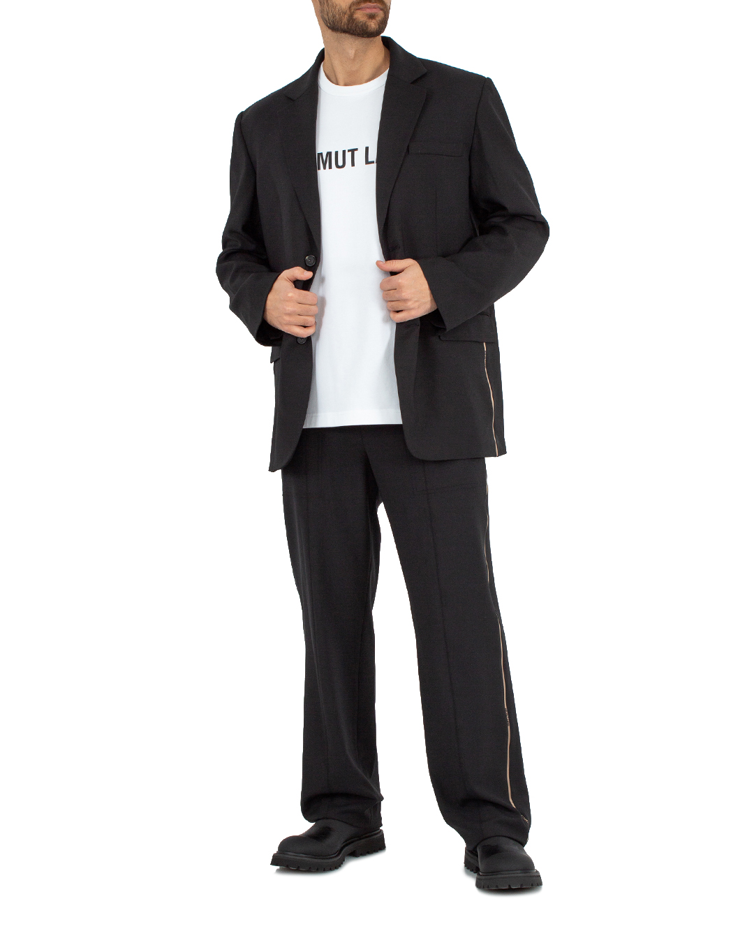 пиджак HELMUT LANG N06HM105 черный 38, размер 38 - фото 2