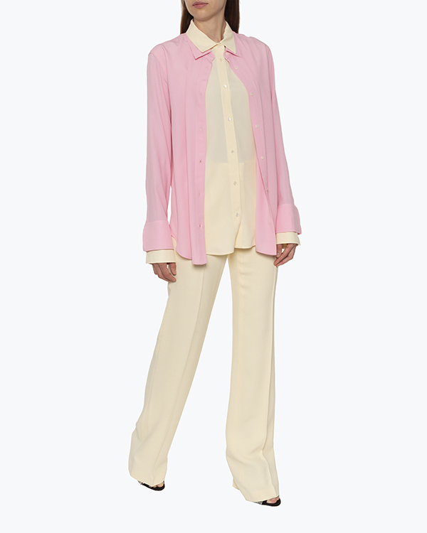 блуза № 21 N2MG032 розовый+бежевый 38, размер 38, цвет розовый+бежевый N2MG032 розовый+бежевый 38 - фото 2