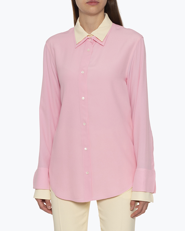 блуза № 21 N2MG032 розовый+бежевый 38, размер 38, цвет розовый+бежевый N2MG032 розовый+бежевый 38 - фото 3
