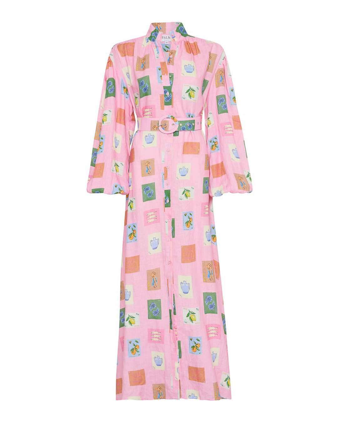 платье+ремень Palm Noosa NODDY DRESS розовый+принт 8, размер 8, цвет розовый+принт
