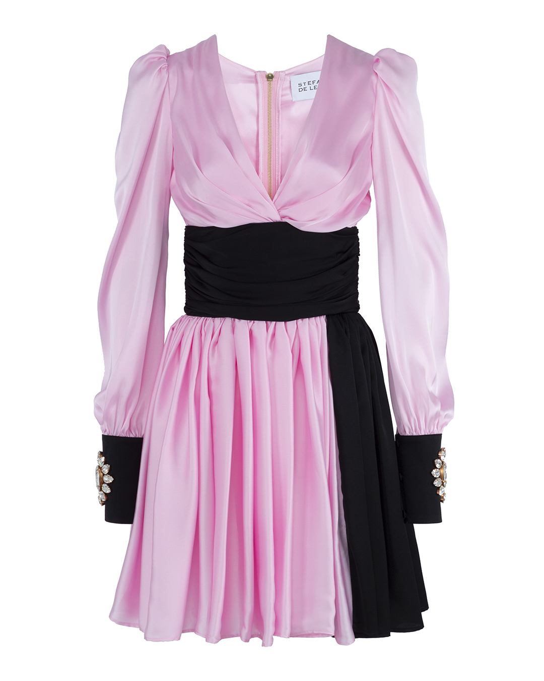 платье Stefano De Lellis OLIVIA.LELLIS черный+розовый 42, размер 42, цвет черный+розовый OLIVIA.LELLIS черный+розовый 42 - фото 1