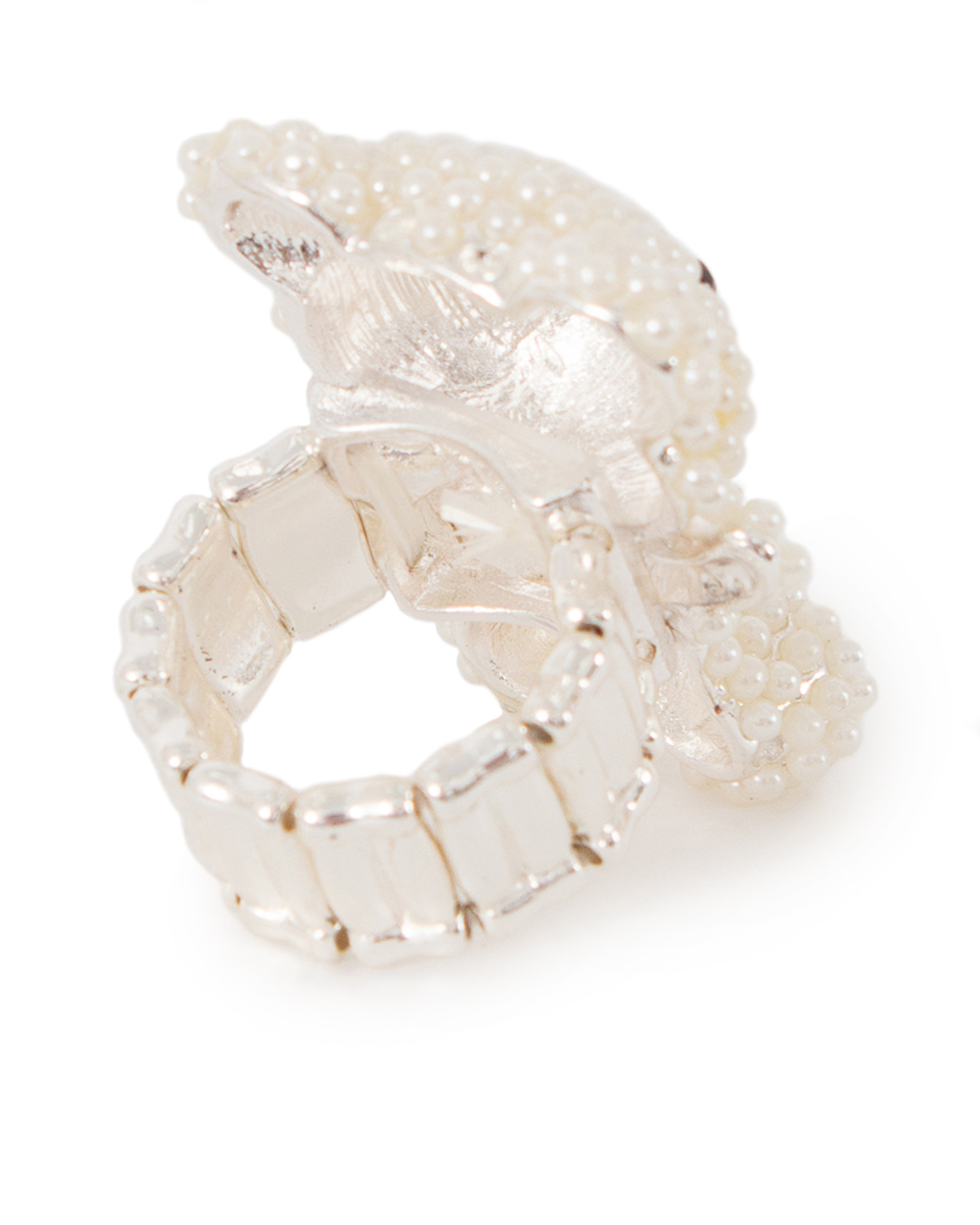 кольцо Marina Fossati ORS RING серебряный+белый UNI, размер UNI, цвет серебряный+белый ORS RING серебряный+белый UNI - фото 2