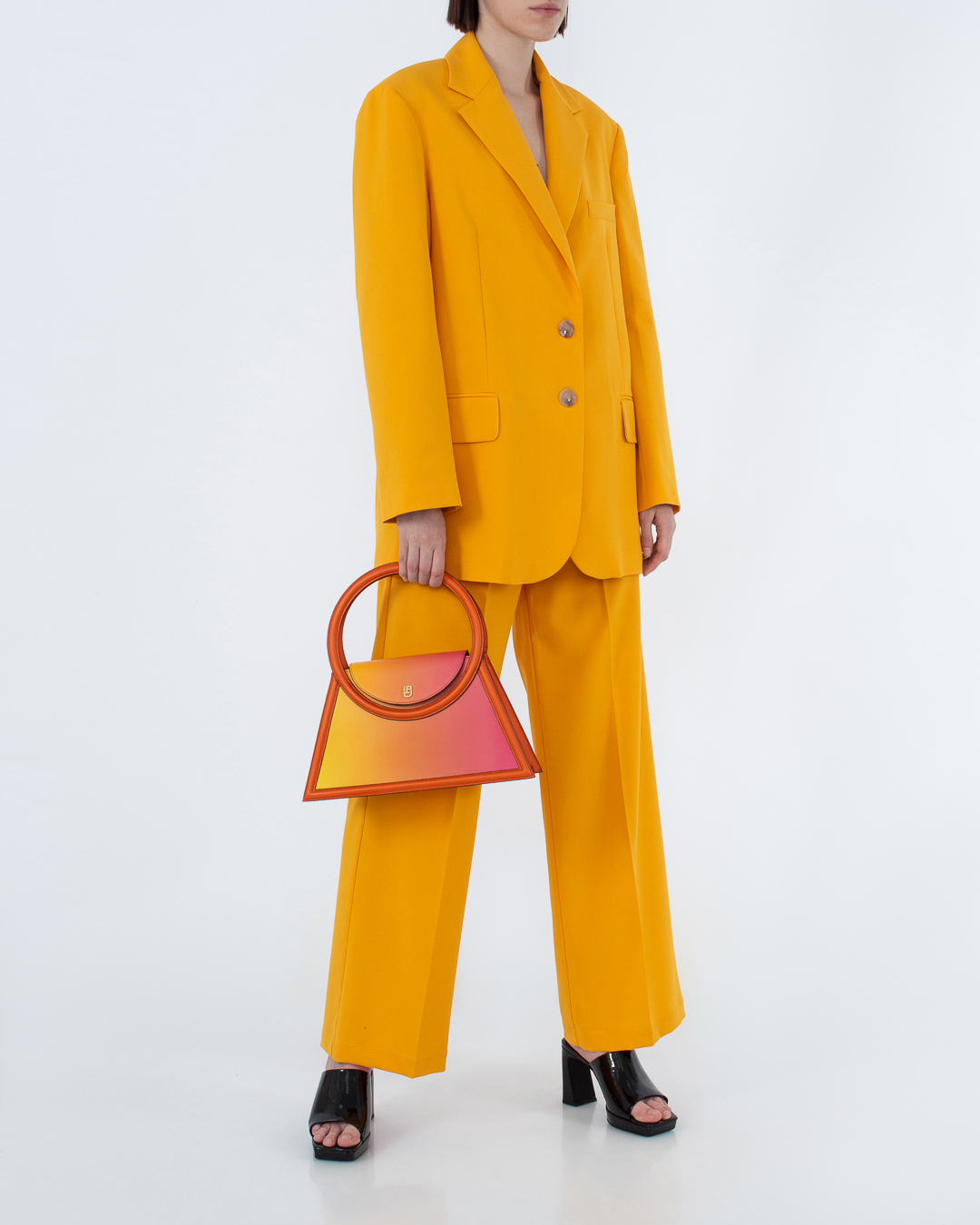 брюки Erika Cavallini P2SN05 оранжевый 40, размер 40 - фото 2