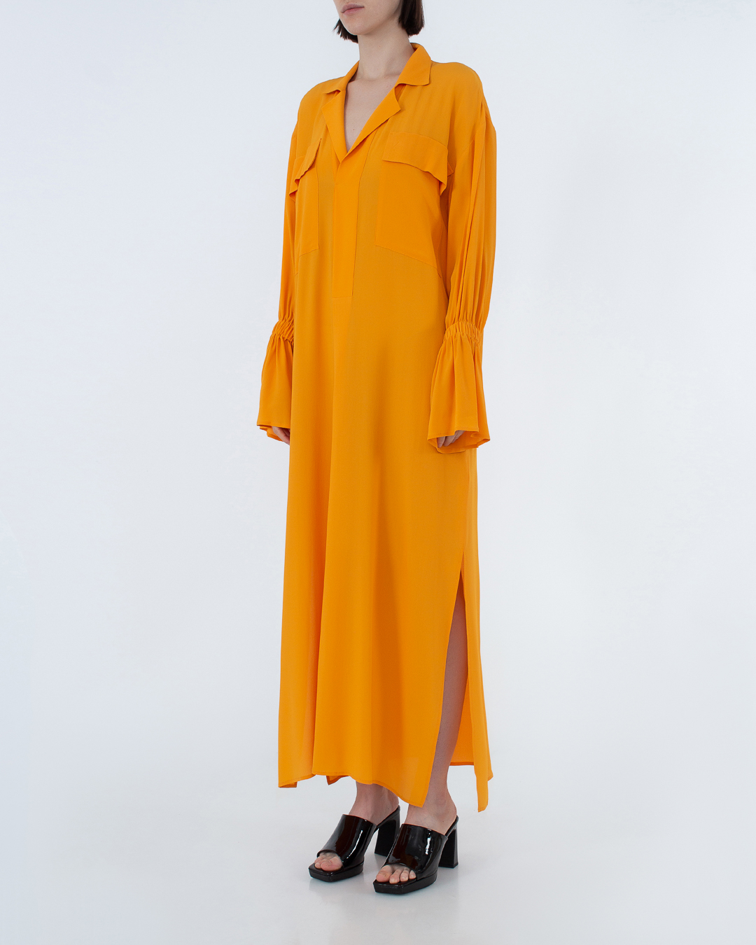 платье Erika Cavallini P2ST12 оранжевый 40, размер 40 - фото 3