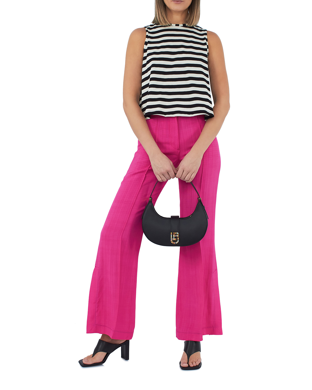 брюки Erika Cavallini P3SL03 розовый 42, размер 42 - фото 2