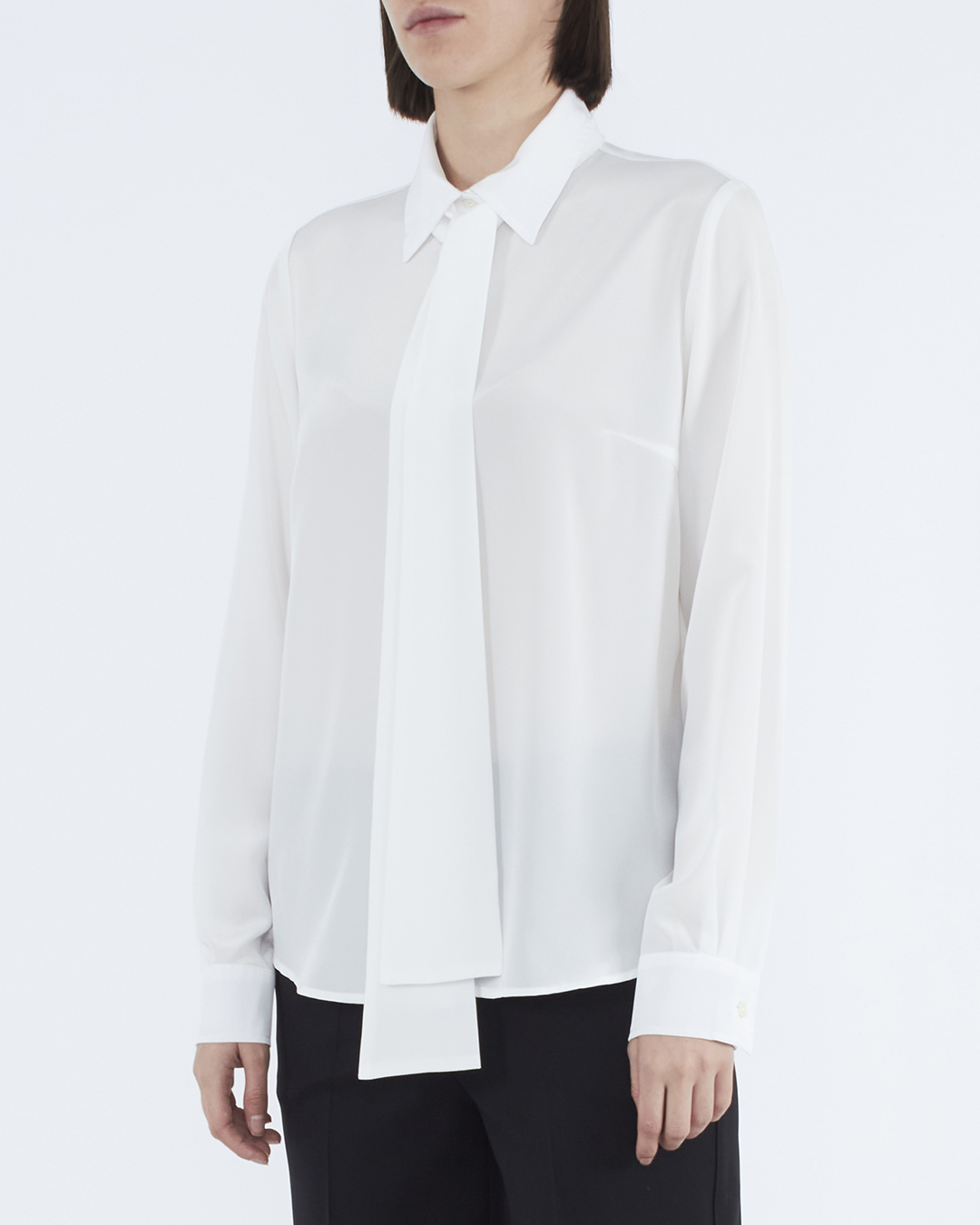 блуза P.A.R.O.S.H. PALMERD381135 белый m, размер m - фото 3