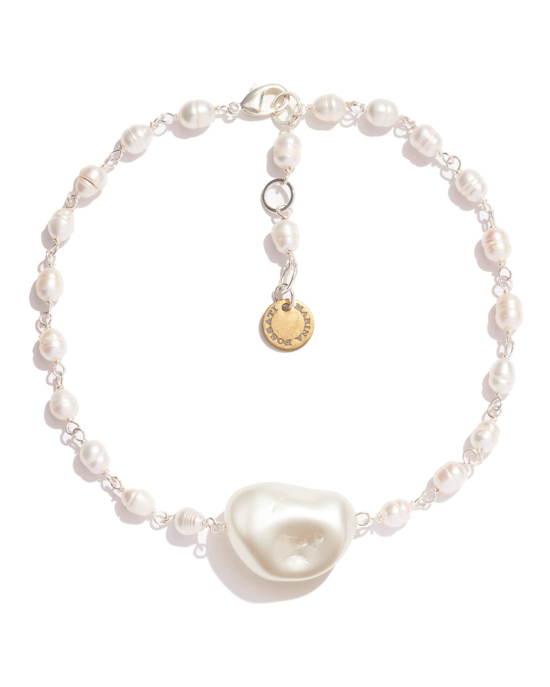 ожерелье Marina Fossati PEPITA белый+золотой UNI, размер UNI, цвет белый+золотой PEPITA белый+золотой UNI - фото 1