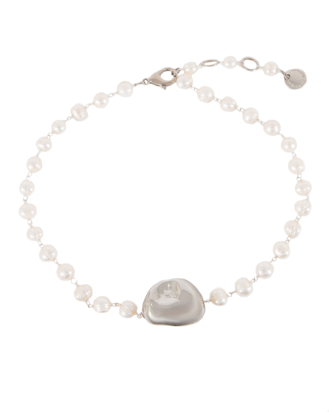 ожерелье Marina Fossati PEPITA серебряный+белый UNI, размер UNI, цвет серебряный+белый