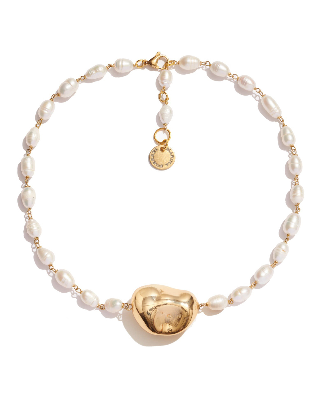 ожерелье Marina Fossati PEPITA золотой+белый UNI, размер UNI, цвет золотой+белый