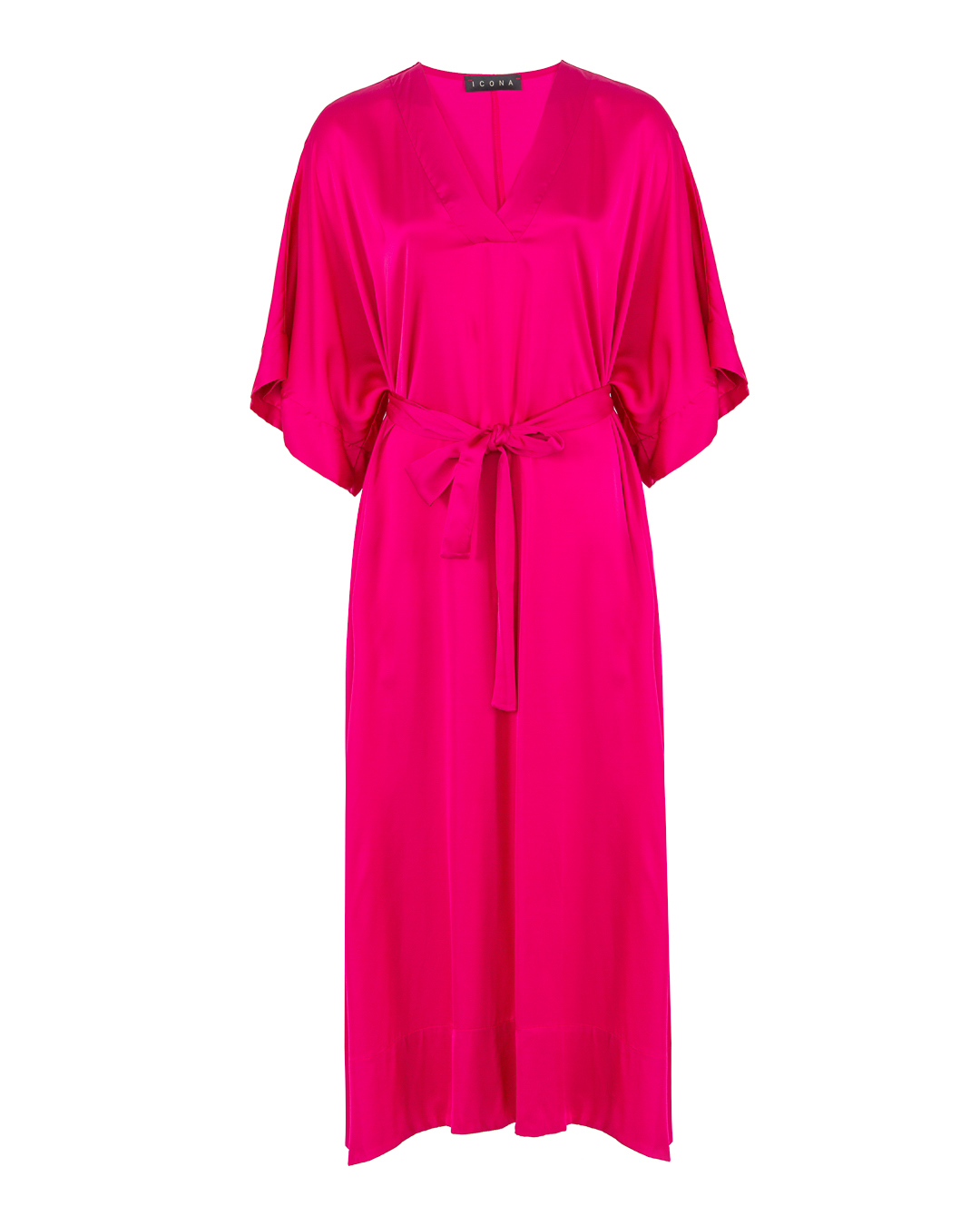 платье+пояс ICONA BY KAOS PP5TZ030 розовый 40, размер 40 - фото 1