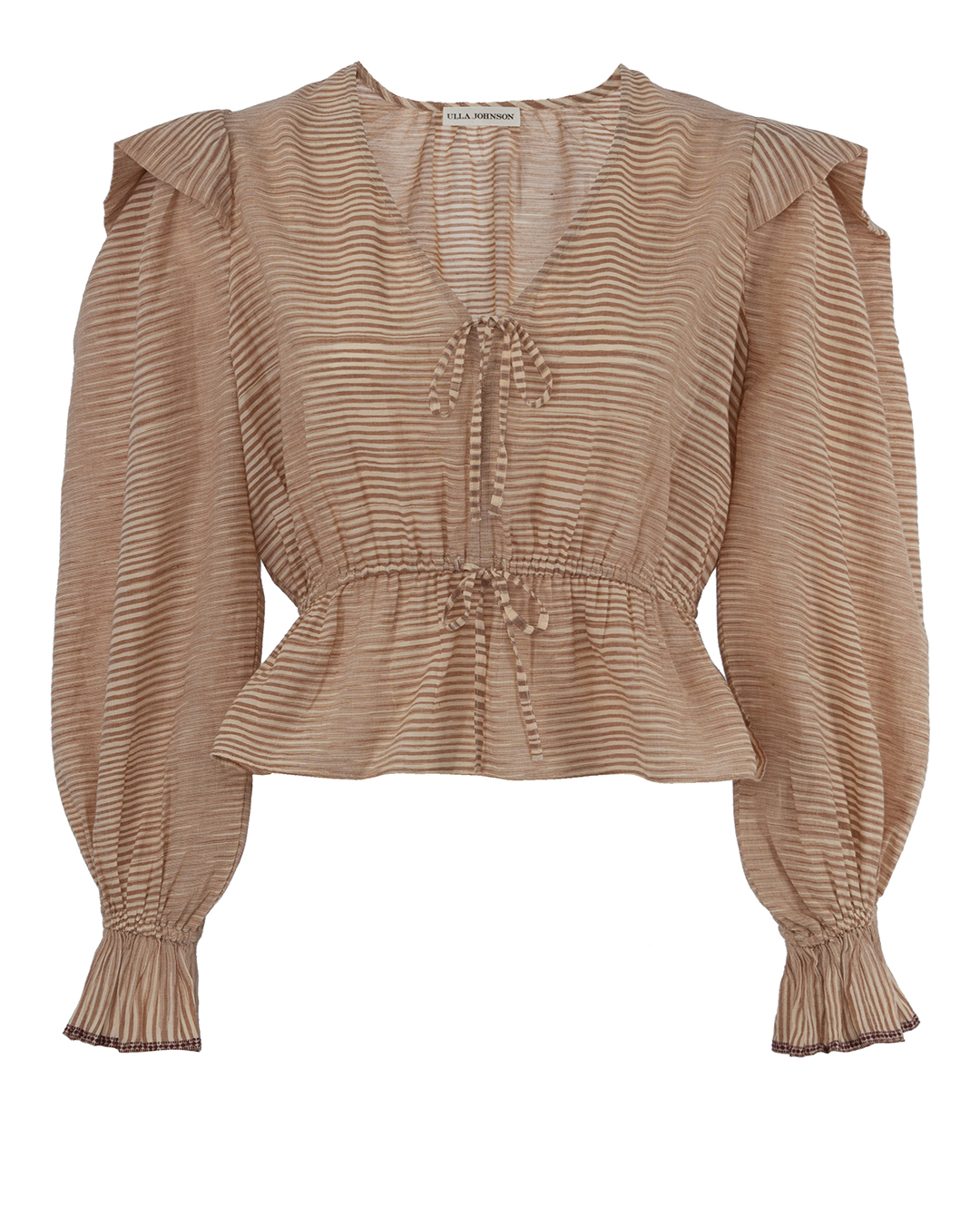 ULLA JOHNSON из хлопка в полоску  артикул PS220242 марки ULLA JOHNSON купить за 40000 руб.