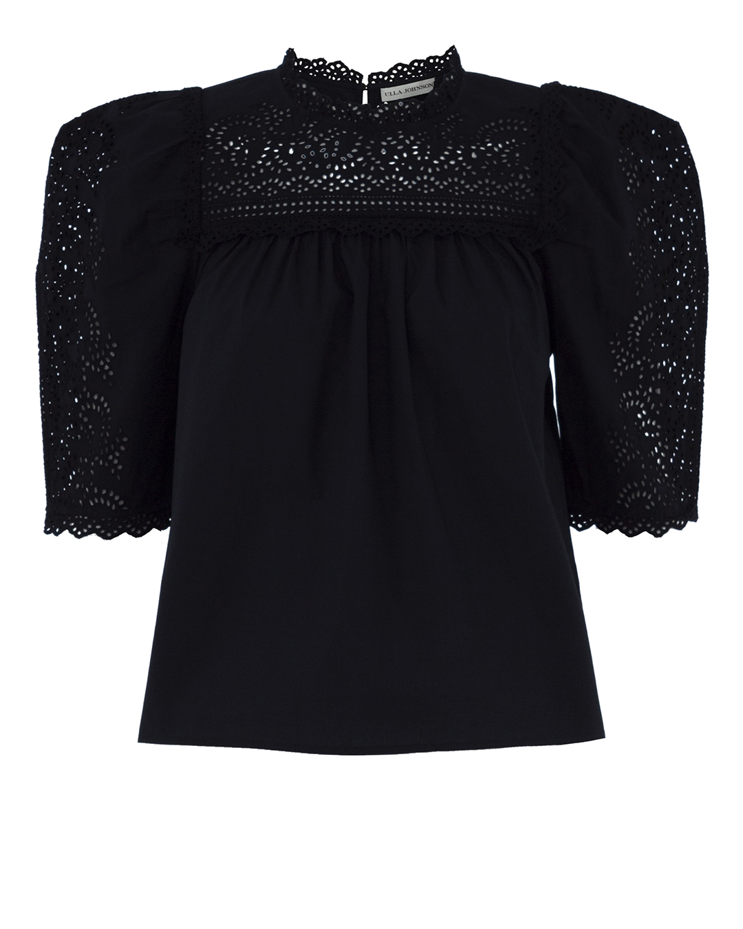 ULLA JOHNSON из хлопка с перфорацией  артикул PS220253 марки ULLA JOHNSON купить за 49100 руб.