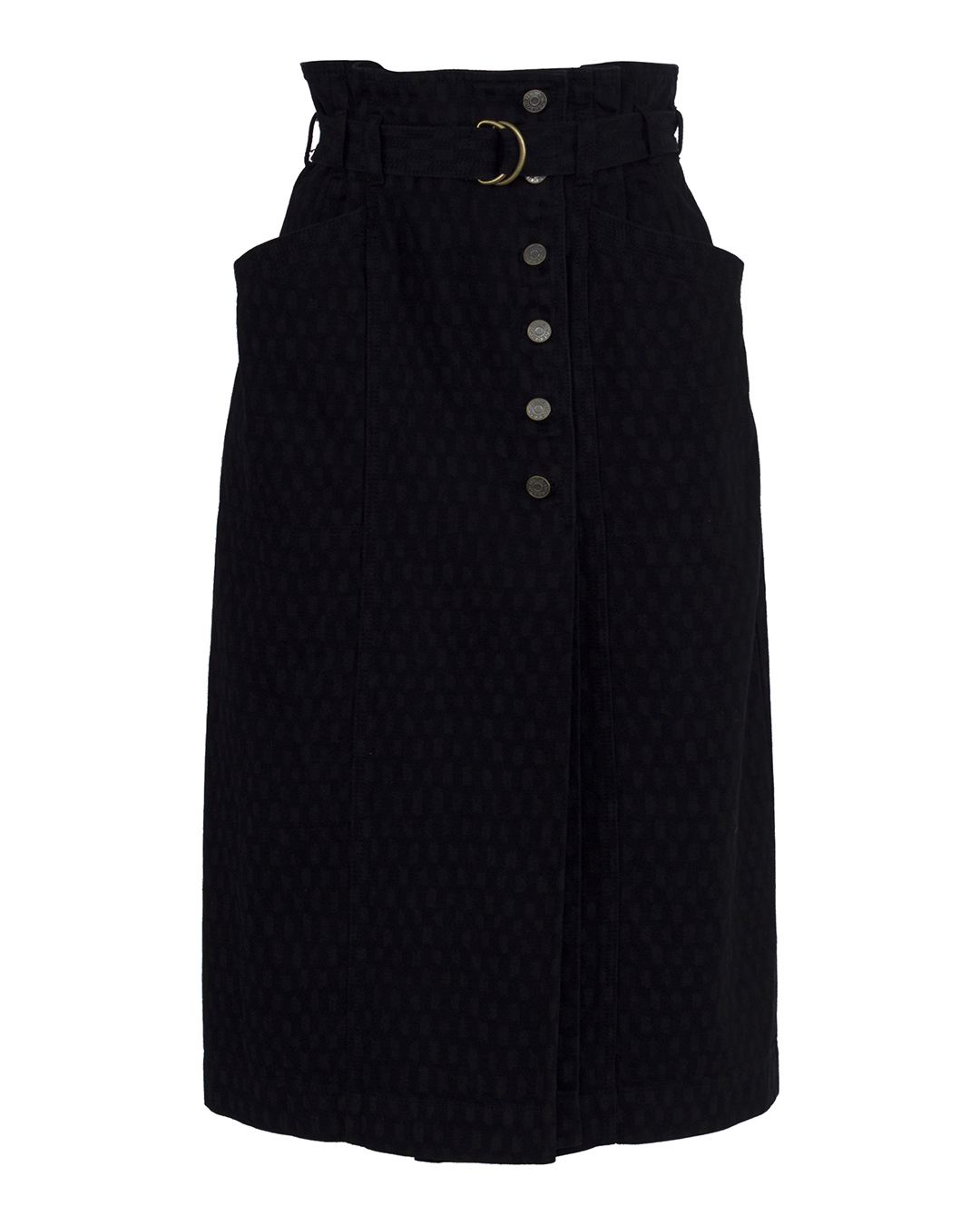 юбка ULLA JOHNSON PS220300 черный 4, размер 4 - фото 1