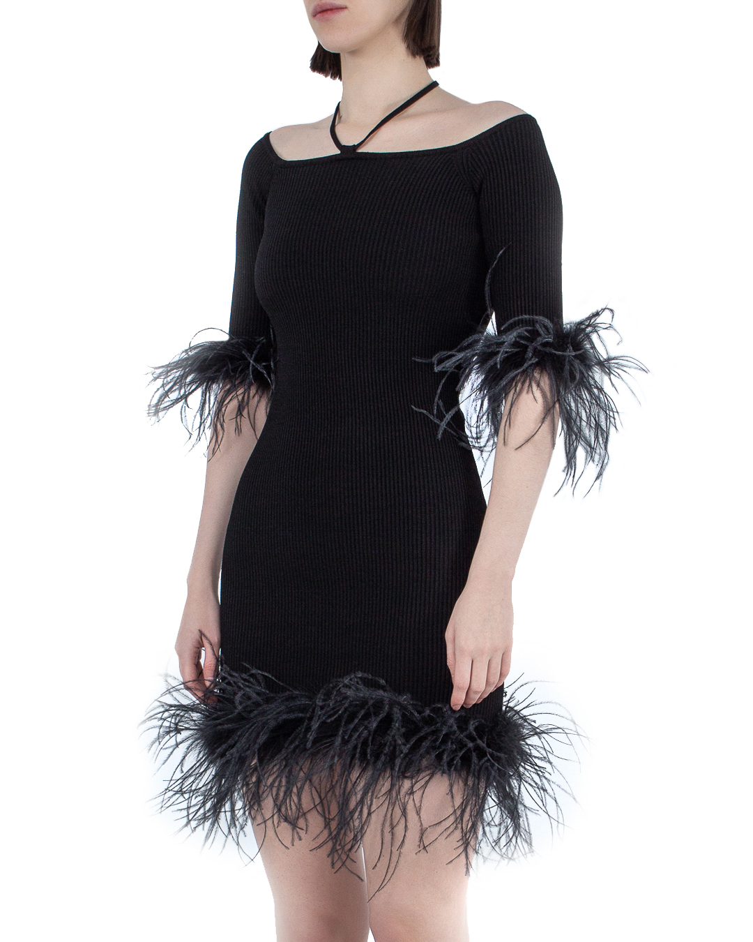 платье-мини Giuseppe Di Morabito PS23220KN-233 черный 40, размер 40 - фото 2
