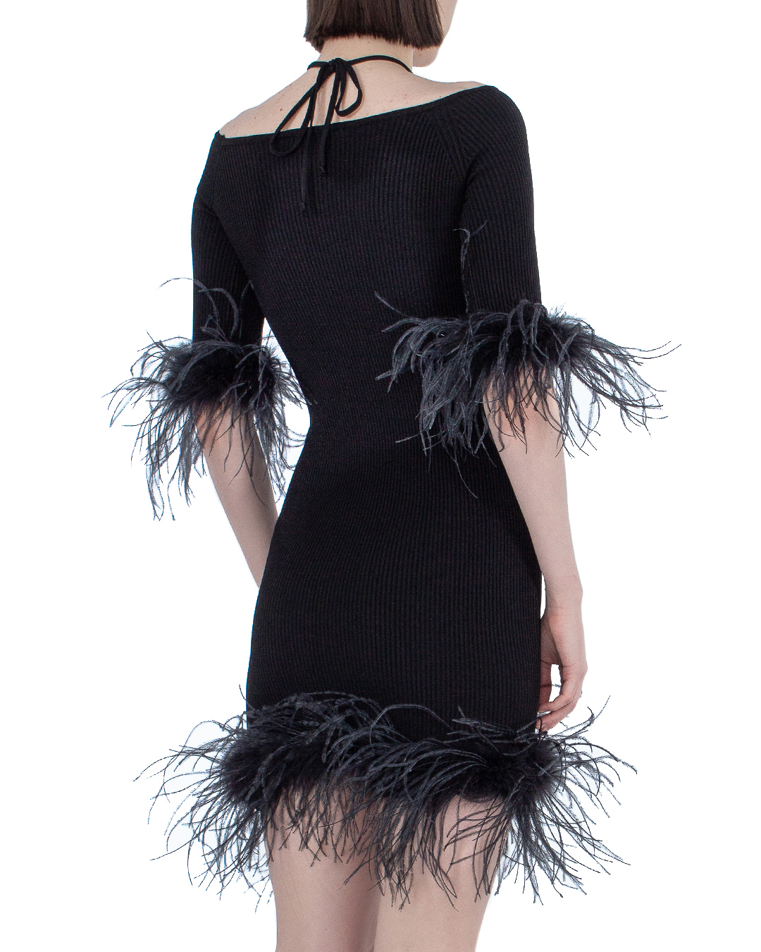 платье-мини Giuseppe Di Morabito PS23220KN-233 черный 40, размер 40 - фото 3