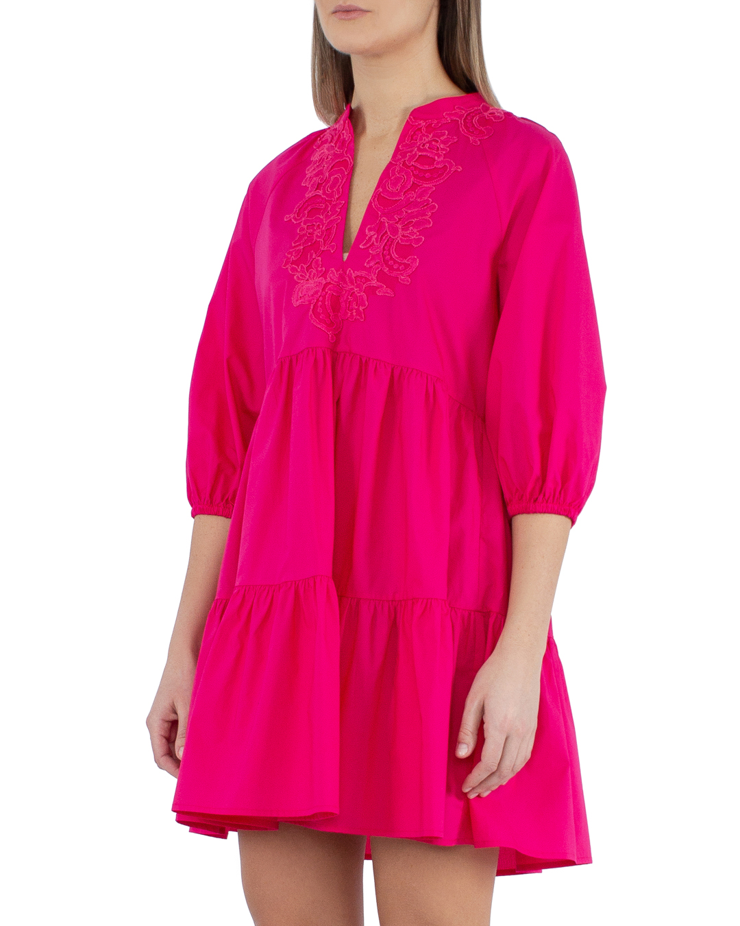 платье ERMANNO FIRENZE Q006ET1 розовый 40, размер 40 - фото 3